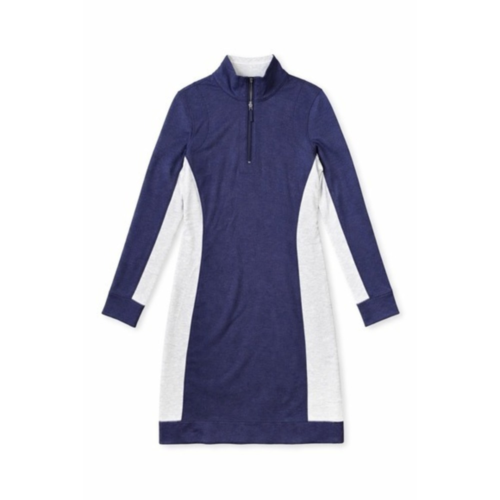 Tommy Bahama Sweater Dress Size Small Reversible Long Sleeve 1/4 Zip Athleisure